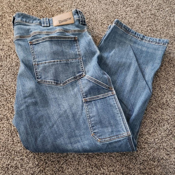 Duluth Mens 42x28 Ballroom Double Flex Carpenter Jeans - Picture 9 of 12